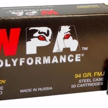 Backorder – Wolf 9x18mm Makarov FMJ 94 Grain 1000 Rounds