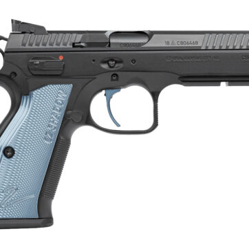 CZ Shadow 2 SA 9mm Pistol with Blue Aluminum Grips